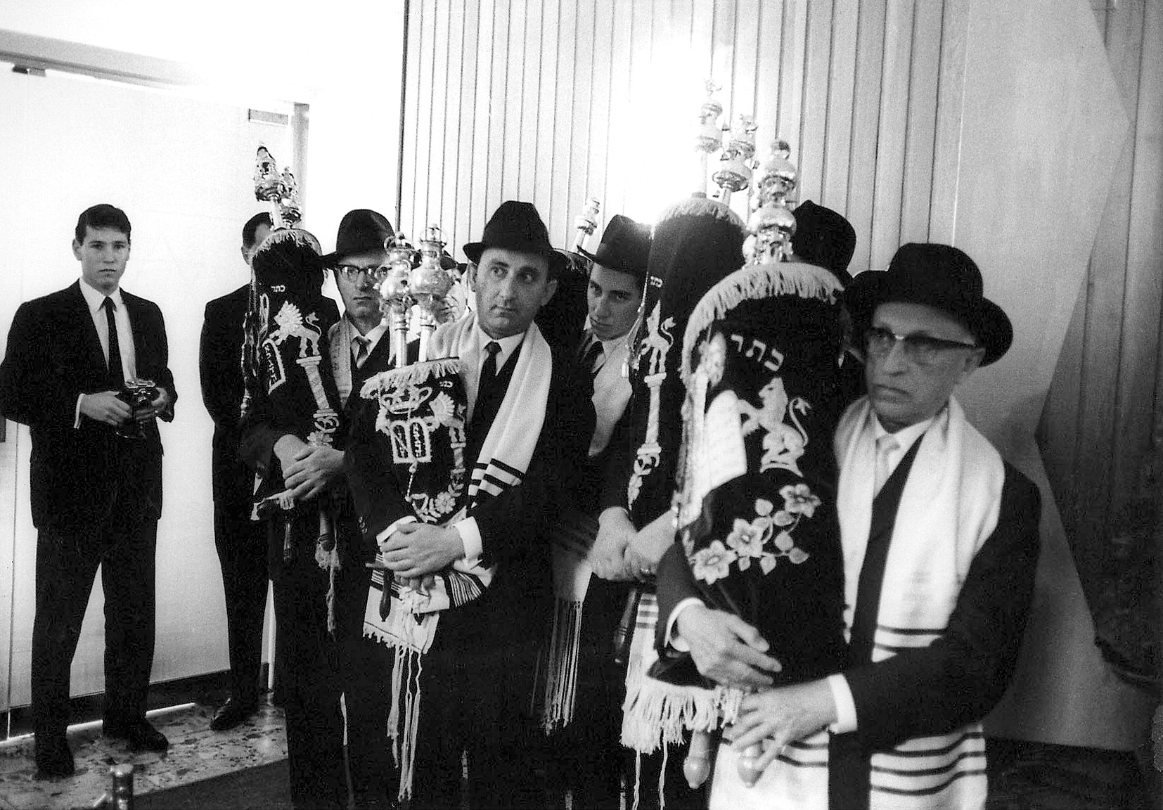 Торжественное открытие нового здания синагоги 11 сентября 1966 г. Фотограф: Адольф Диамант. Коллекция Адольфа Диаманта