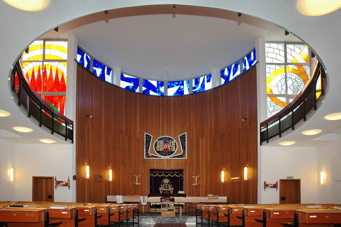 Вид на синагогу. Фотограф: Игорь Айзенштат. Коллекция Еврейской Общины Висбадена